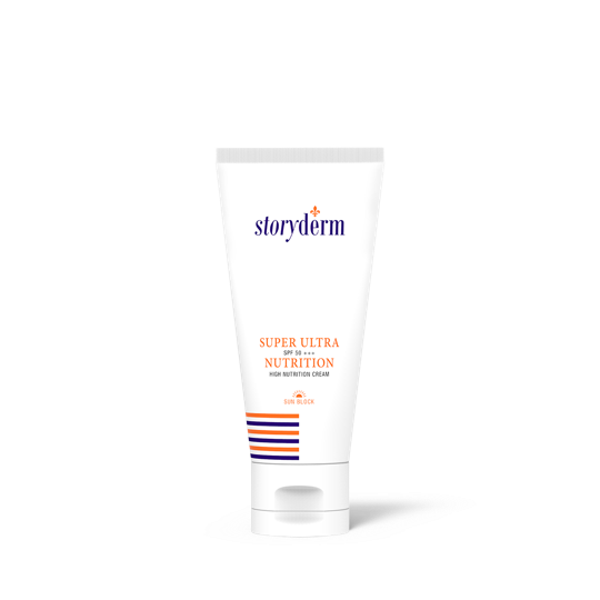SUPER ULTRA NUTRITION SPF 50 +++ is a high functional physical sunblock caring for the skin by strengthening the skin barrier and protecting from external irritations including ultraviolet rays. It also nourishes the skin with essential nutrients.